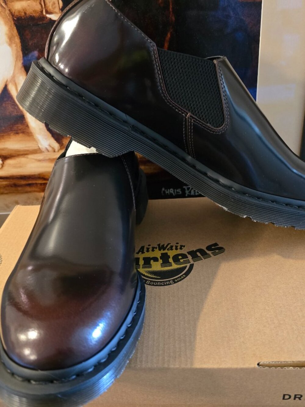 Dr. Martens Louis CHERRY RED Leather Slip-On Loafers 41642600 Men's US SZ 12 NEW